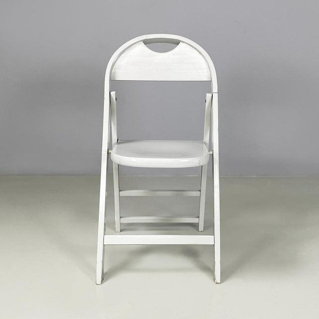 Italian mid-century modern grey wooden folding chair Tric by Achille and Pier Giacomo Castiglioni, 1960s Folding chair...