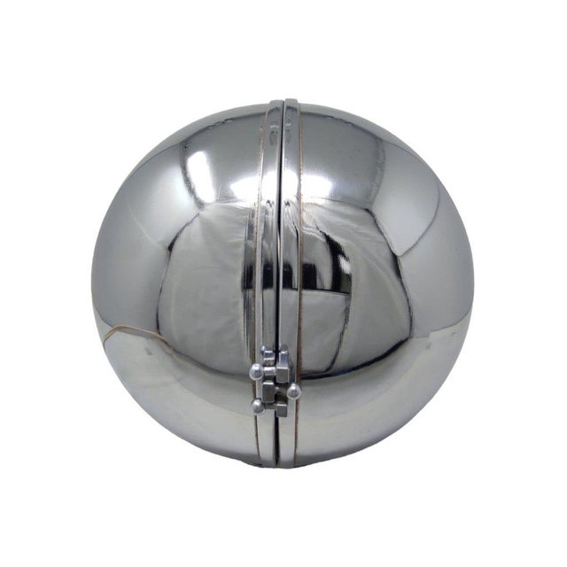 Chromed Metal Sphere Table Lamp, 1970s For Sale - Image 10 of 10