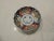 Vintage Red and Blue Round Imari Round Dish Floral pattern and scalloped edges. Size: 6"D x 2"H