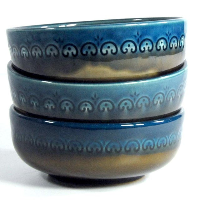 Brotzeit Ceramic Bowls by Bjorn Wiinblad for Rosenthal, 1970s, Set of 3 For Sale - Image 6 of 11
