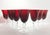Set of 7 Ruby Red Water, Wine or All Purpose Glasses 7 1/4” 16oz Excellent condition. No chips, cracks, or fleabites....
