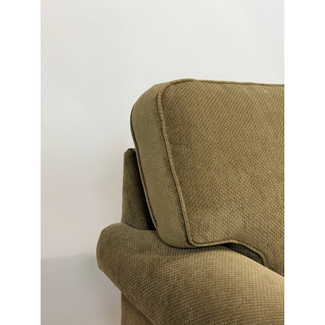 Green Ethan Allen Two-Seat Upholstered Fabric Sofa For Sale - Image 8 of 11