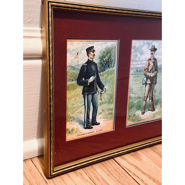 American Framed Harry Alexander Ogden Postcards Us Military Uniformed Commanders 1890-1907 For Sale - Image 3 of 8