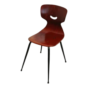 1970s West German Plywood "Smile" Chair by Adam Stegner for Pagholz
