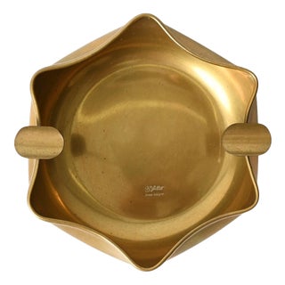 Italian Sculptural Brass Ashtray by Bellotto, Italy, 1970s For Sale