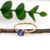 Tanzanite Ring With Natural Diamonds in 14k Solid Gold | Round 5.6mm, Size 6.75 For Sale - Image 4 of 7