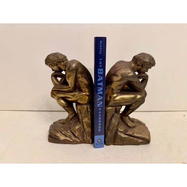 The Thinker Bookends For Sale In New York - Image 6 of 10