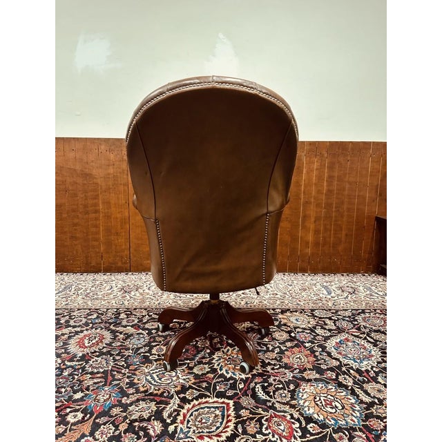 English Chesterfield Director Chair For Sale - Image 4 of 8