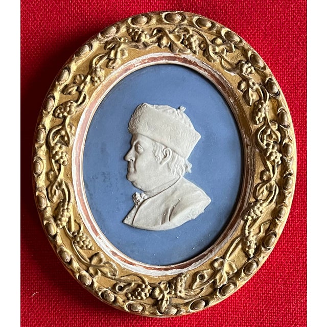Antique 18th Century Wedgwood Portrait Medallion Plaque - Bust of Benjamin Franklin Circa 1780 For Sale - Image 12 of 15