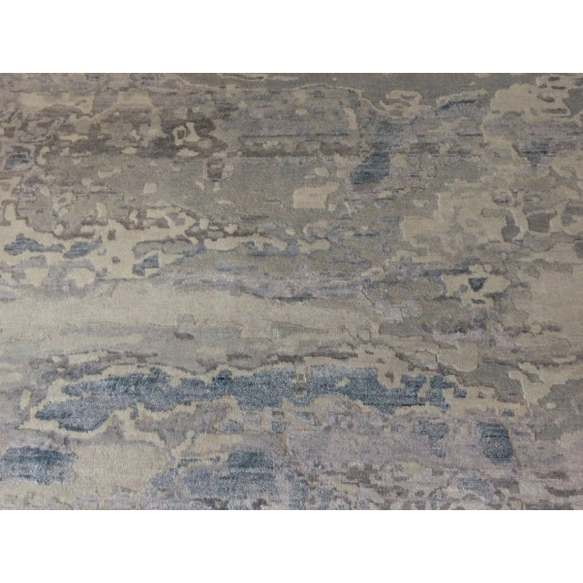 Modern Hand Knotted Abstract Rug- 8'x 10' For Sale - Image 9 of 12