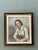 Wood Vintage Distressed Portrait of Woman in Gilt Frame For Sale - Image 7 of 12