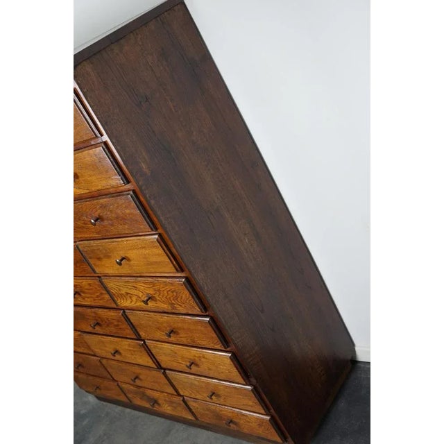 Antique French Early 20th Century Oak Apothecary Cabinet For Sale - Image 15 of 18