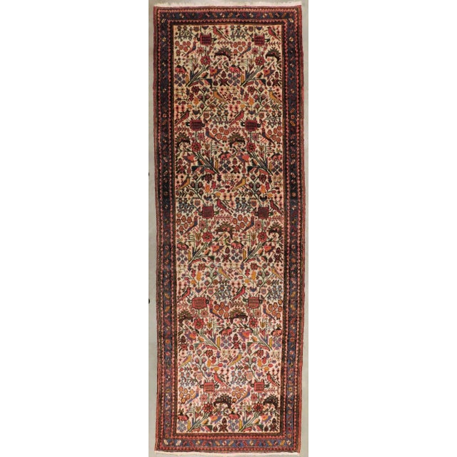 Vintage Handknotted Persian Runner Rug 3'x 9' For Sale - Image 13 of 13