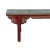 Vintage Brick Red Rural Village Rustic Slim Wood Seating Bench For Sale In San Francisco - Image 6 of 7