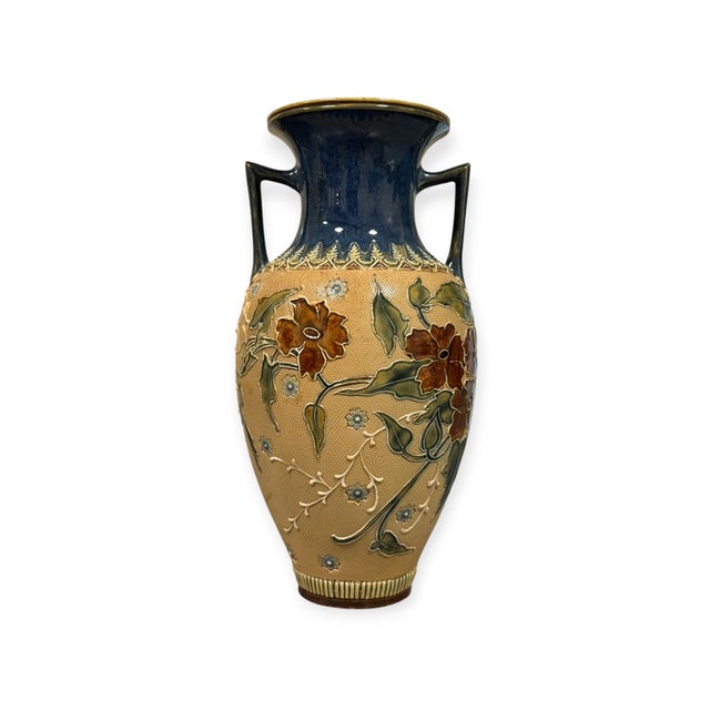 Lambeth Slaters Patent Vase from Royal Doulton, 1890s For Sale - Image 5 of 11