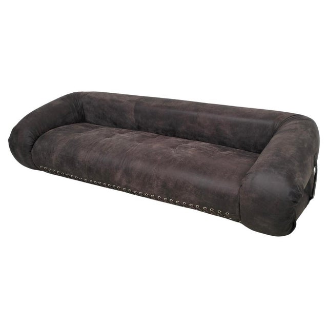 Anfibio Sofa Bed in Leather by Alessandro Becchi for Giovannetti, 1970s For Sale - Image 18 of 18
