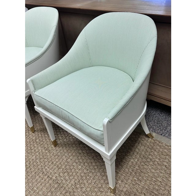 Hickory Chair “Warren” Accent or Dining Chairs, a Pair For Sale In Charlotte - Image 6 of 7