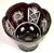 Bohemian-Cased , Ruby Cut to Clear- Crystal Vase With Starbursts and Geometric Cut Patterns Along the Flared Rim For Sale - Image 4 of 8