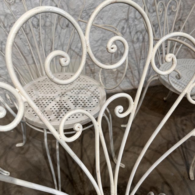 Mid-Century Modern Wrought Iron Garden Chairs by Lio Carminati, 1950s, Set of 10 For Sale - Image 13 of 18
