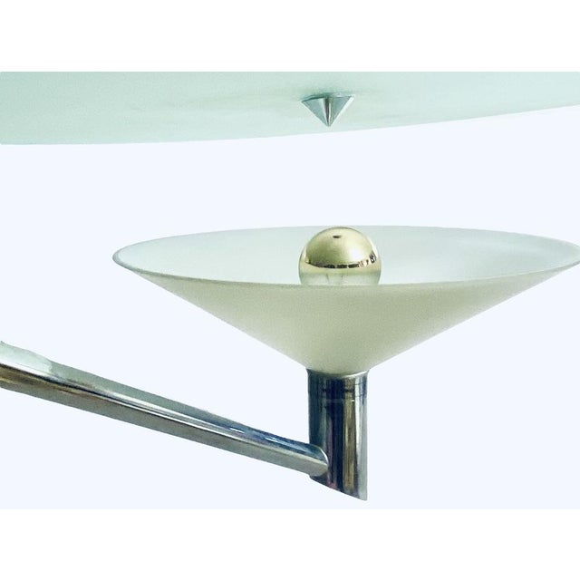Silver Italian Glass and Metal Kron Candlestick Olympia by Daniela Puppa for Fontana Arte, 1970s For Sale - Image 8 of 18