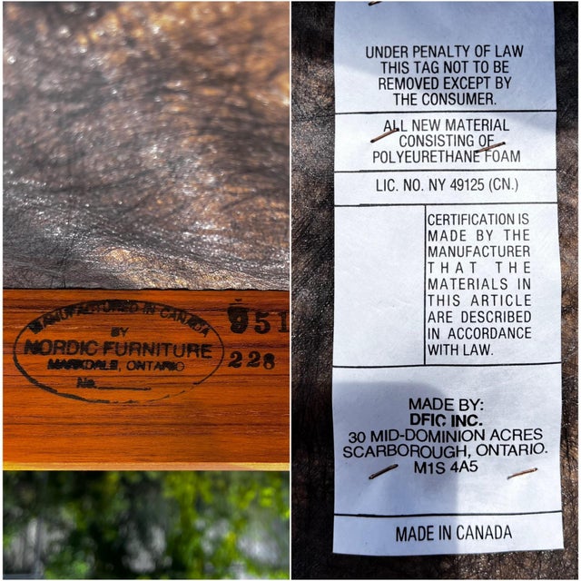 Mid Century Modern Teak Dining Chairs Made in Canada | Set of Four by Nordic Furniture For Sale - Image 12 of 12