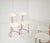 1980s Mid-Century Modern Italian Red and White Metal and Wood Chairs, 1980s, Set of 4 For Sale - Image 5 of 16