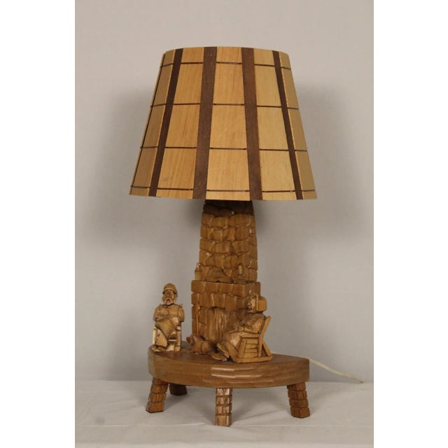 Early 20th Century Rustic Adirondack Style Lamp For Sale In Miami - Image 6 of 12