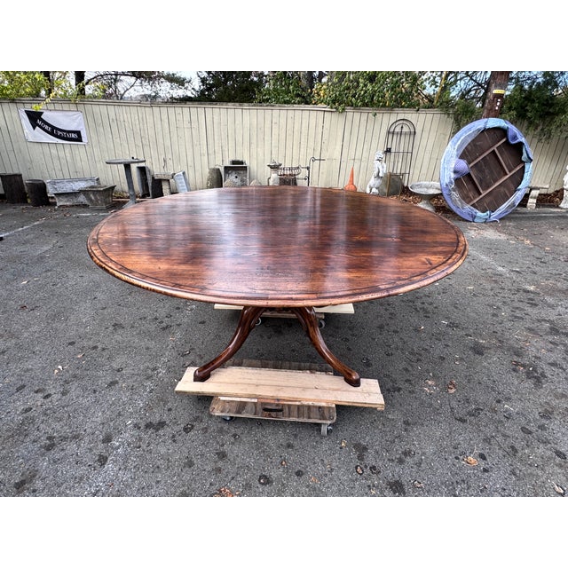 This is a beautiful custom-made dining table from England! The wood has lovely natural designs and is a gorgeous warm...