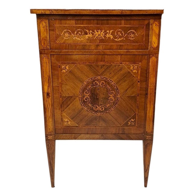 Antique Inlaid Chest of Drawers, 1800s For Sale - Image 3 of 11