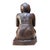 Burmese Monk in Carved Wood, Early 1900s For Sale - Image 3 of 8
