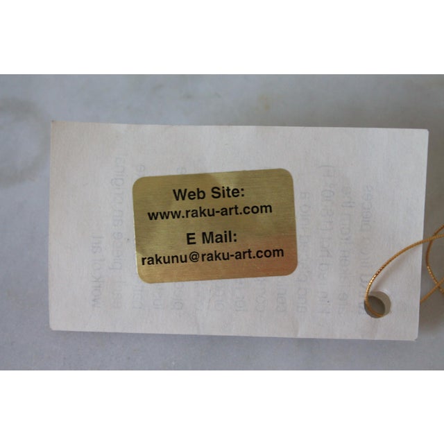 Vintage Studio Art Raku Pottery Vessel or Vase by William K. Turner For Sale - Image 9 of 9