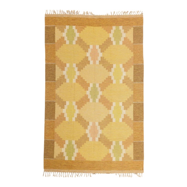 Vintage Swedish Rollakan Rug, 06'04 X 10'01 For Sale