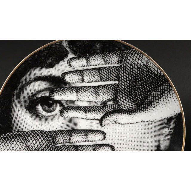 Mid-Century Modern Fornasetti Rosenthal Porcelain Plate- Temi E Variazioni- Themes and Variation, Motiv 15 For Sale - Image 3 of 7
