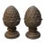 Large Pineapple Finial Bookends, a Pair For Sale