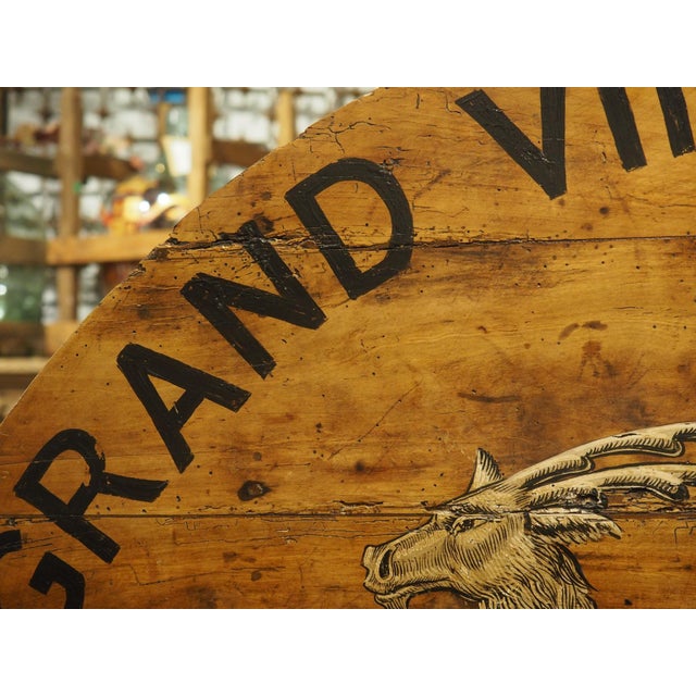 19th Century Tilt-Top French Vineyard Table in Carved Cherry, Margaux For Sale - Image 9 of 18