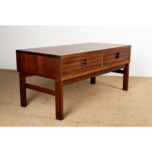 Small Danish Rosewood Chest of Drawers, 1960s For Sale - Image 4 of 13