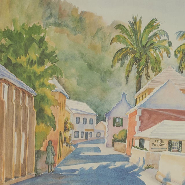 Vintage Lithograph of Bermuda by Mary Powell For Sale In West Palm - Image 6 of 13