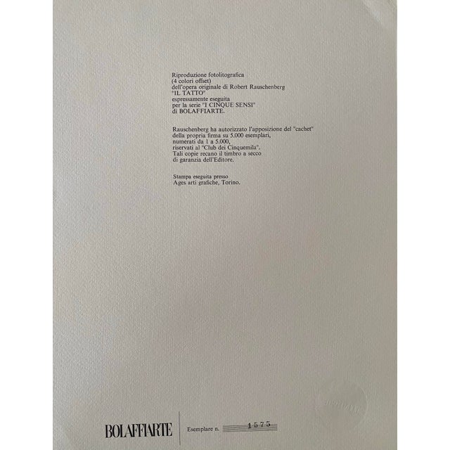 Robert Rauschenberg 1970’s Signed Lithograph Print, Contemporary, Abstract, Modern For Sale In New York - Image 6 of 6