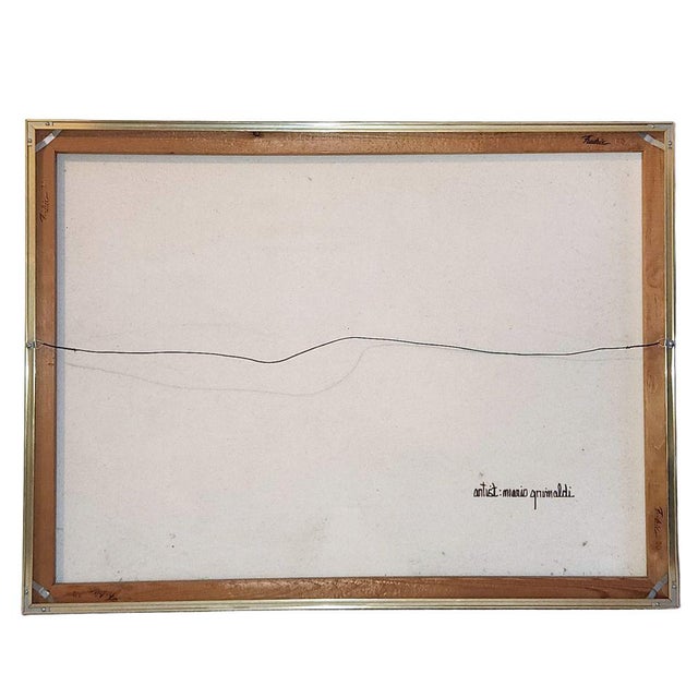Mid-Century Modern "Stallion" - Mid Century Abstract Painting by Mario Grimaldi For Sale - Image 3 of 6