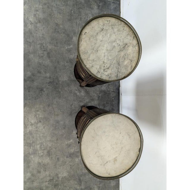Louis XVI Bedside Tables with Gallery, Set of 2 For Sale - Image 3 of 12