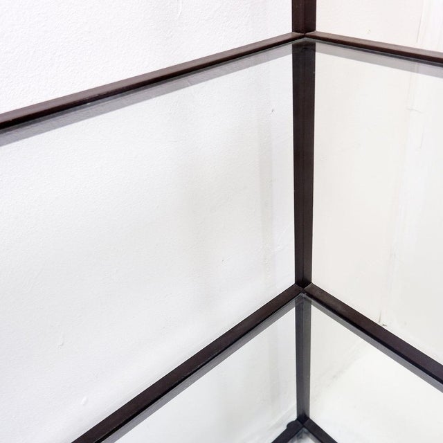 Vintage Pagoda Style Shelves in Black Metal, 1980s For Sale - Image 13 of 15