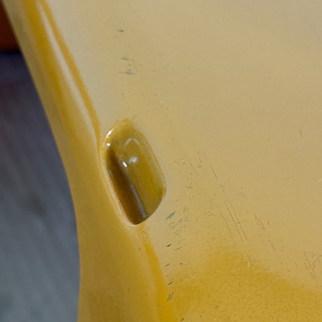 Mustard Yellow Quattro Gatti Nesting Tables by Mario Bellini for C&B Italia, 1960s, Set of 4 For Sale - Image 9 of 12