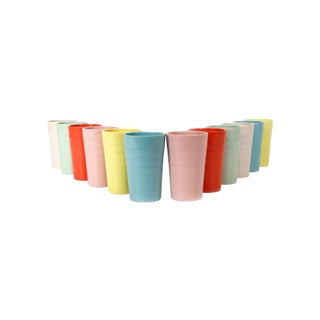 Vintage Melamine Cups - Set of 12 For Sale