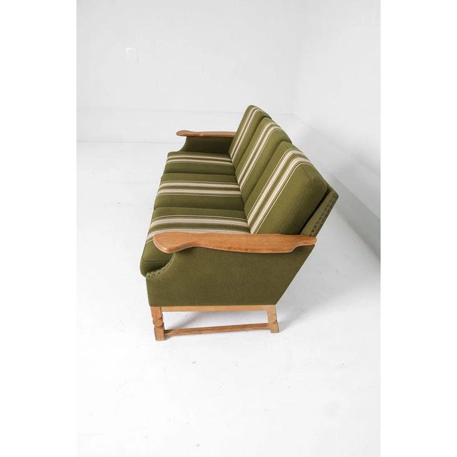 1960s Vintage Danish Modern Paddle Arm Sofa For Sale - Image 5 of 13
