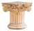 Mid 20th Century French Plaster Column Stand Side Table For Sale