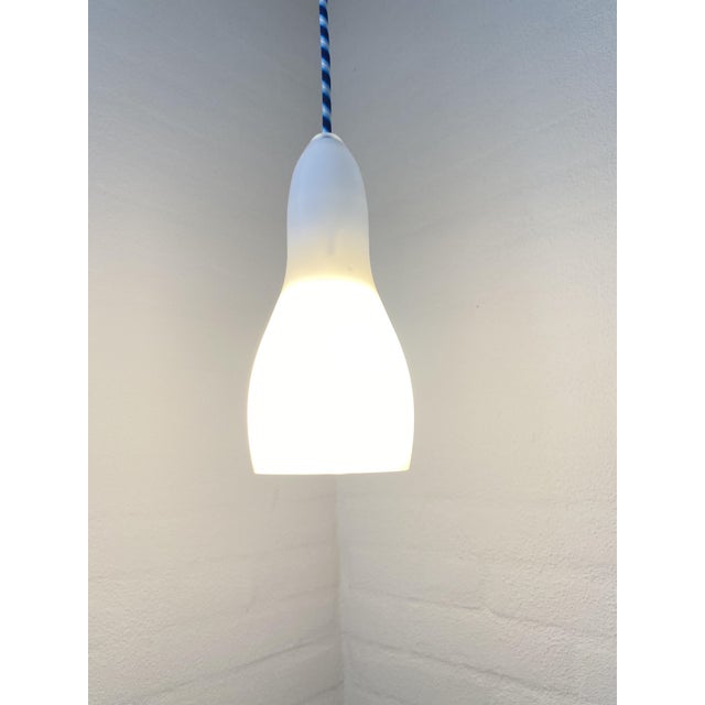Pendant Lamps in White Opal Glass from Holmegaard, 1960s, Set of 2 For Sale - Image 6 of 9