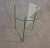 Mid-Century Modern Single Brass Faux Bamboo Bagues Style Two Tier Glass End Table For Sale - Image 3 of 10
