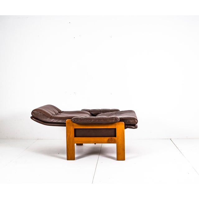 Vintage Teak & Leather Atlanta Armchair by Sven Ellekaer for Skippers Mobler A/S Design, 1980s For Sale - Image 10 of 18