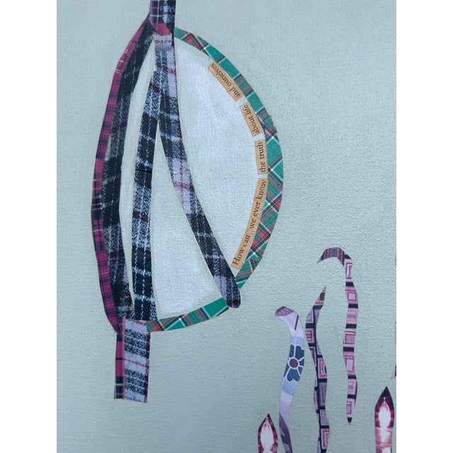 Very Large Intricate Collage Titled Diving Deep For Sale - Image 13 of 18