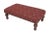English 00 Highland Claret Large Stool For Sale - Image 3 of 3